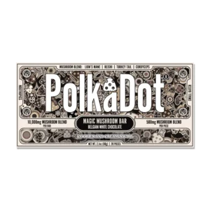 polkadot mushroom chocolate bar