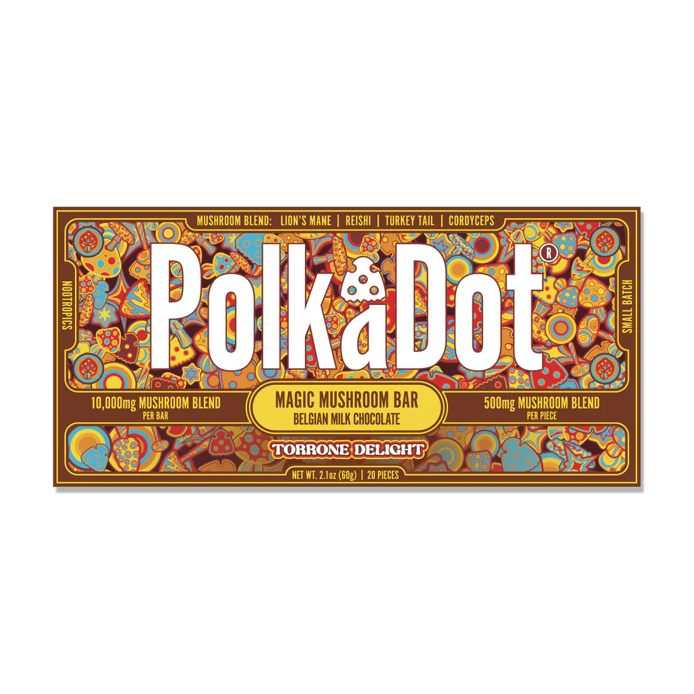 Polkadot Torrone Delight Chocolate Bar