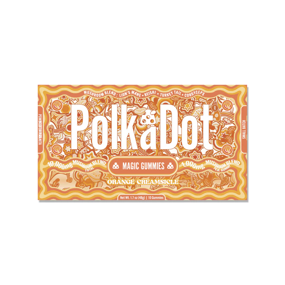 Polkadot Orange Creamsicle Gummies